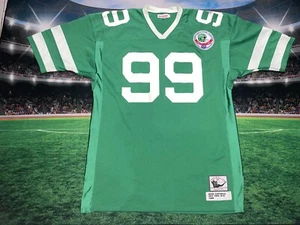 Camiseta deportiva vintage Mitchell & Ness de Mark Gastineau #99 de los New York Jets talla 56 usada - Imagen 1 de 14