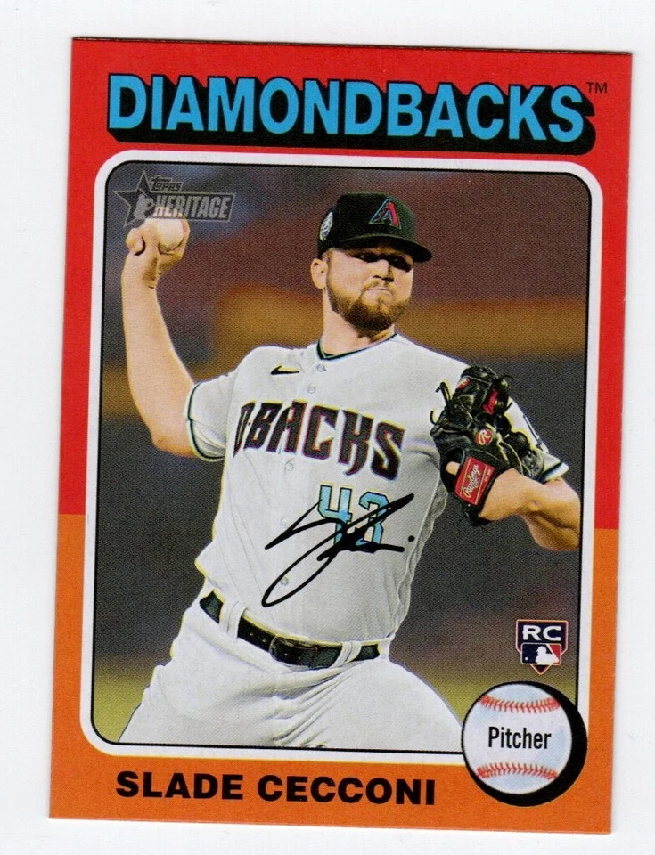 2024 Topps Heritage Mini Slade Cecconi RC #397 Arizona Diamondbacks - Image 1 of 1