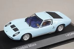 MINICHAMPS 1/43 Lamborghini Miura 1966 bright blue Diecast model 430103009 - Picture 1 of 3