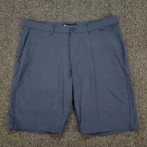 Travis Mathew Shorts Mens 38 Blue Performance Stretch Golf El Dorado Wicking 10" - Picture 1 of 9