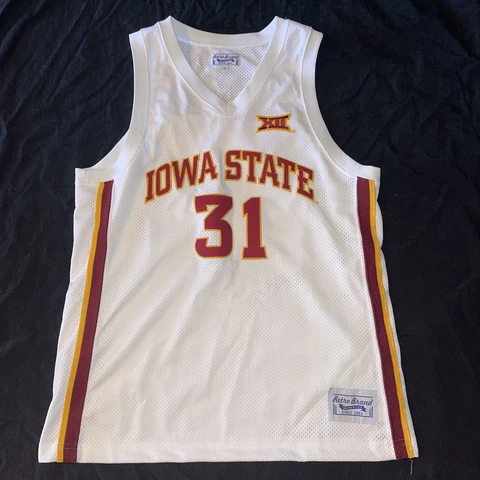 Iowa State Cyclones Georges Niang #31 Retro Brand Men's White NCAA Player Jersey Cover