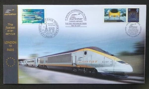 GB Buckingham 2007 First Eurostar Service St Pancras to Paris First Day Cover - Picture 1 of 3