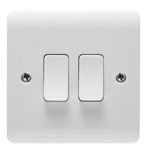 CRABTREE - Instinct 2 Gang, 2 Way Wall Switch, 10AX - Picture 1 of 1