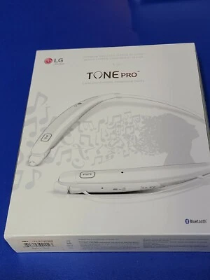 LG HBS-770 Tone Pro Bluetooth Stereo Headset - White - New -  - Image 1 of 4