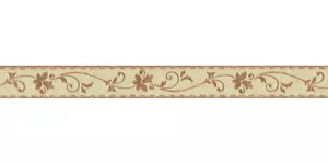 Tapetenbordüre Borte Ranken cremebeige braun selbstklebend 2590-28 (48,64€/1qm) - Bild 1 von 2