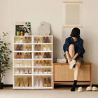Shoe Storage Organizer Foldable Storage Cabinet with Doors 6-Layer Space-Saving