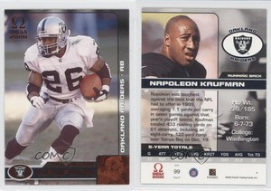 2000 Pacific Omega Copper Missing Serial Number Napoleon Kaufman #99