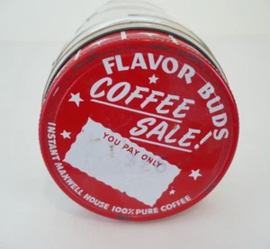 Vintage Atlas Strong Shoulder Mason Jar w/Instant Maxwell House Lid - Picture 1 of 12