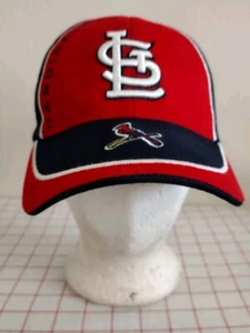 Cappello berretto STL Cardinals MLB rosso blu regolabile ricamo ventaglio preferito Redbird - Foto 1 di 6