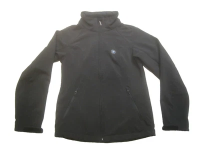 Jaqueta corta-vento feminina BMW preta soft shell logotipo tamanho X-pequena em excelente estado usado - Imagem 1 de 4
