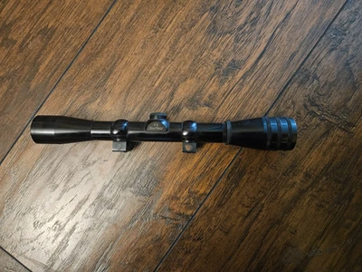 Mira telescópica dúplex Rimfire 3/4" Baby USA Redfield 4x tubo brillante Foto 1 de 4