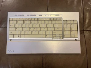 Teclado inalámbrico serie SONY VAIO VGP-WKB5US, plateado, para sistemas Vaio vintage - Imagen 1 de 18