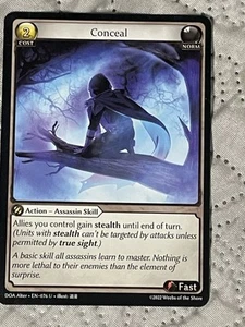 Conceal Dawn of Ashes Alter Grand Archive #DOA Alter EN-076 Uncommon - Picture 1 of 2