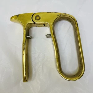 Vintage Brass Rogar Champagne Master Cork Puller Pull wOriginal Stainless Teeth - Picture 1 of 12