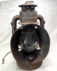 Dietz Ideal Inspector Lampe Vesta Globe New York USA Antik Eisenbahn Laterne - Bild 1 von 11