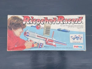 Raro 1975 Palitoy Ricochet Racers Super Set Original En Caja/95% Completo - Imagen 1 de 11
