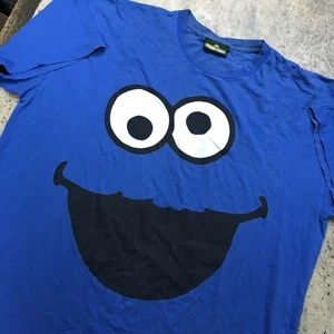 Camiseta De Colección 2009 Sesame Street Cookie Monster Big Face Swag Era Azul Talla XL - Imagen 1 de 11