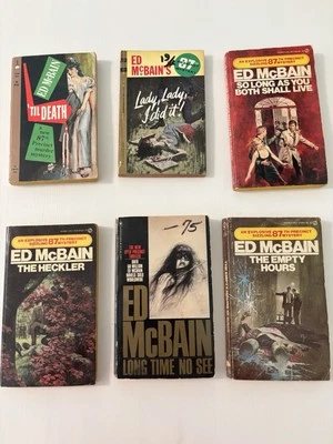 87th Precinct by Ed Mcbain Vintage Mystery Paperback 6 Book Collection Foto 1 de 4