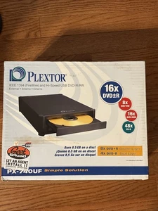 Plextor PX-740UF Unità esterna DVD±R a doppio strato con alimentatore e cavo USB - Foto 1 di 4