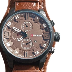 Curren Unique Design Stainless Steel Water Resistant Men's Wrist Watch WORKS!!! - Picture 1 of 4