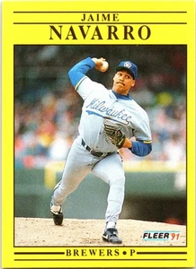 1991 Fleer #592b Jaime Navarro - Picture 1 of 2