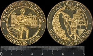 Australia: Kalgoorlie Goldfields The Golden Mile WA souvenir coin  - Bild 1 von 1