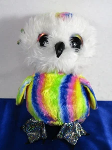 Lumo Stars 9" Stripe the Owl with Tags Rainbow Stuffed Plush - Picture 1 of 9