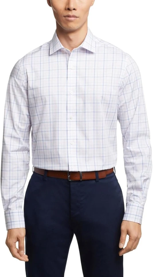 Tommy Hilfiger Men's Dress Shirt Slim Fit,15.5 in, Pink Multi , 18 in, 36-37 - Image 1 of 1