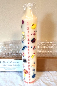 Lillian Vernon Big 10 3/4" Birthday Candle for Years 1 to 18, NIB - Picture 1 of 2