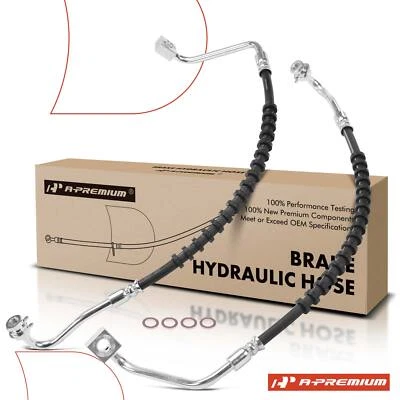 Manguera hidráulica de freno lateral delantero A-Premium 2 piezas para Chrysler Pacifica 2004-2008 Foto 1 de 4
