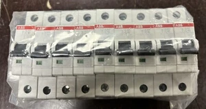 Lotto di 9 ABB S201 C10 6k Interruttore magnetotermico 10A 6k unipolare - Imagen 1 de 3