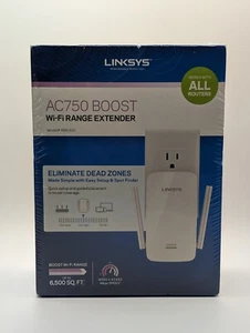 Linksys AC750 Boost Dual-Band Wi-Fi Gigabit Range Extender Repeater RE6300 - Picture 1 of 3