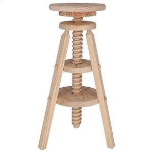 TABURETE tornillo de madera. Rosca. De 70 a 90 cm. de altura - Bild 1 von 1