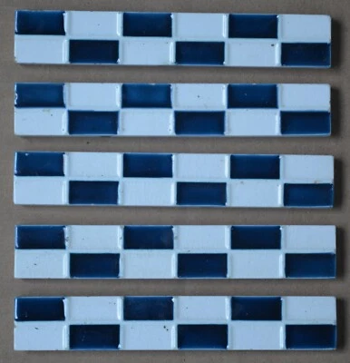 6 ANTIQUE GERMANY ART NOUVEAU MAJOLICA BORDER TILE C1900 - Image 1 of 3