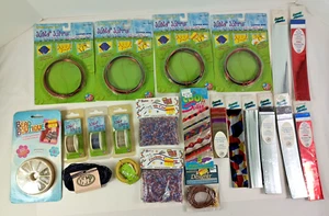 Wild Wire 16/18/22/26 Gauge Craft Wire Beads Plastic Strips Jewelry Making Lot - Picture 1 of 12
