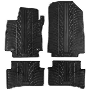 Rubber Car Floor Mats For Renault Clio MK4 All Weather Heavy Duty Auto Liners - Picture 1 of 6