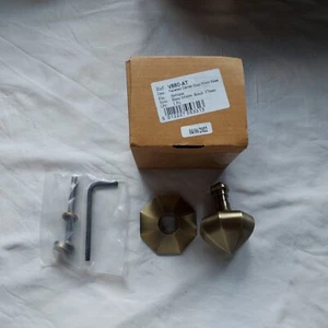 Heritage facettierter Mittelpunkt Türknauf Zug/Sockel aus antikem Messing V880-AT - Bild 1 von 3