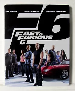 Fast & Furious 6 - SteelBook (Blu-Ray, DVD, LIKE-NEW) F6 buy 2 get 1 FREE - Picture 1 of 3