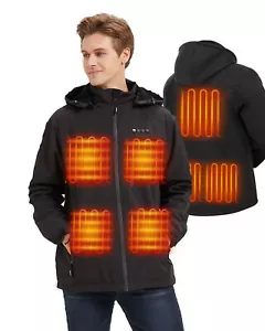 Chaqueta térmica ARRIS 2024 para hombre con batería a prueba de viento e impermeable - Imagen 1 de 6