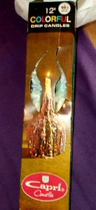 VINTAGE PASTELLFARBENE TROPFFARBE KERZEN - NIE ANGEZÜNDET - HOL DIE WEINFLASCHEN RAUS - Bild 1 von 4