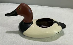 Vintage Red Headed Duck Planter Metal - Bild 1 von 7