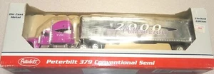 PETERBILT 379 CONVENTIONAL SEMI TRUCK TRAILER  2000 MILLENNIUM DIE CAST 1/64  - Picture 1 of 5