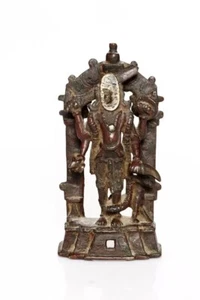 Ancient Bronze 15 th C Hindu Lord Bherav Khetla Staue Sculpture - Picture 1 of 4