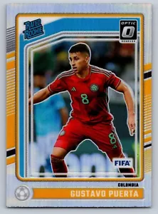 Panini Donruss Optic HOLO FIFA Gustavo Puerta Prizm Rookie RC 2024-25 COMO NUEVO - Imagen 1 de 2