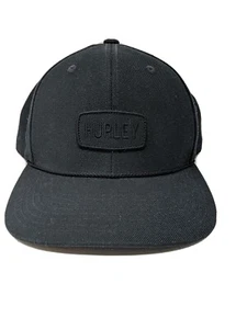 Hurley Embroidered Black Adjustable Snapback Hat/Cap - Picture 1 of 6