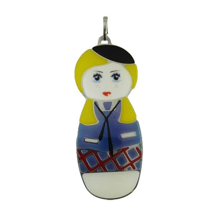 CIONDOLO DONNA MAMMACUA INGHILTERRA 03/1807 IN ARGENTO 925 E SMALTO - Immagine 1 di 1