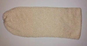 NEW! 3 in 1 Cream Double Knit Turban Beanie - One Size-Extra Long-PREMLUXE SOFT - Picture 1 of 5