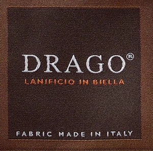 Navy BLUE Super 140'S Wool Suiting Fabric HOPSACK Merino Twill DRAGO Italy 3.5m - Picture 1 of 15