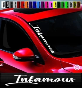 20" Infamous Side Windshield Car Decal Sticker JDM Import Euro Illest Drift Race - Picture 1 of 1