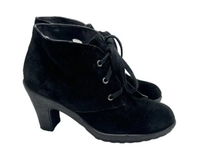 Aerosoles Ruffalo Wing Con cordones Gamuza Cuero Tacón Reposacabezas Botines Negro 6 Foto 1 de 4